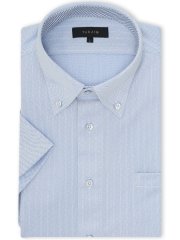 クールパス スタンダードフィット ボタンダウン半袖ニットシャツ