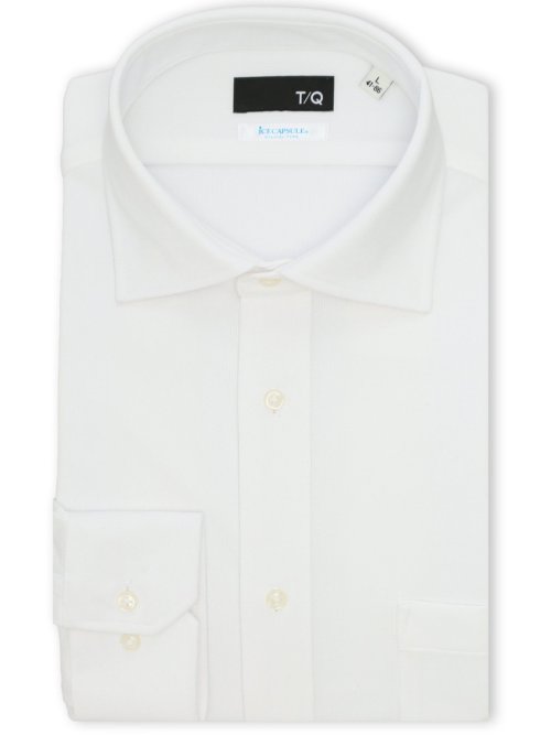 アイスカプセル NEWスタンダードフィット ワイドカラー長袖ニットシャツ