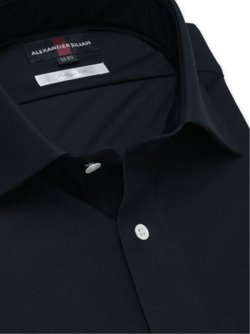 プラチナムニット スタンダードフィット ワイドカラー長袖シャツ