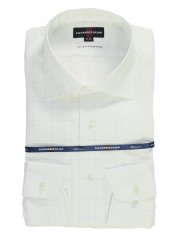 超長綿120双糸 スタンダードフィット ワイドカラー長袖シャツ