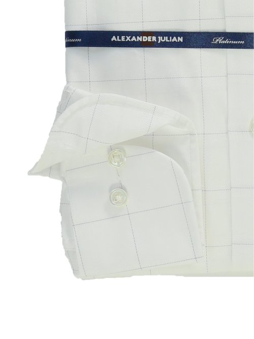 超長綿120双糸 スタンダードフィット ワイドカラー長袖シャツ