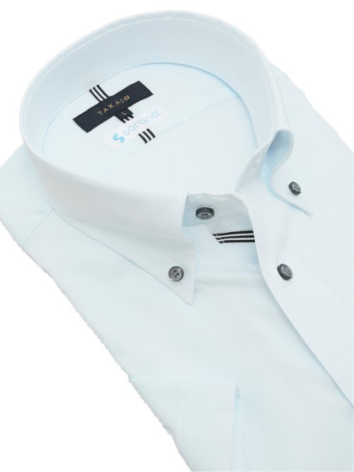 ソロナクール  スタンダードフィット ボタンダウン半袖シャツ