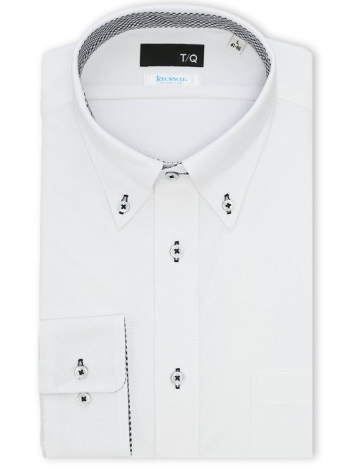 アイスカプセル NEWスタンダードフィット ボタンダウン長袖ニットシャツ