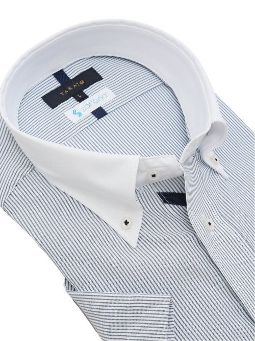 ソロナクール  スタンダードフィット ボタンダウン半袖シャツ