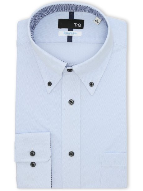 アイスカプセル NEWスタンダードフィット ボタンダウン長袖ニットシャツ