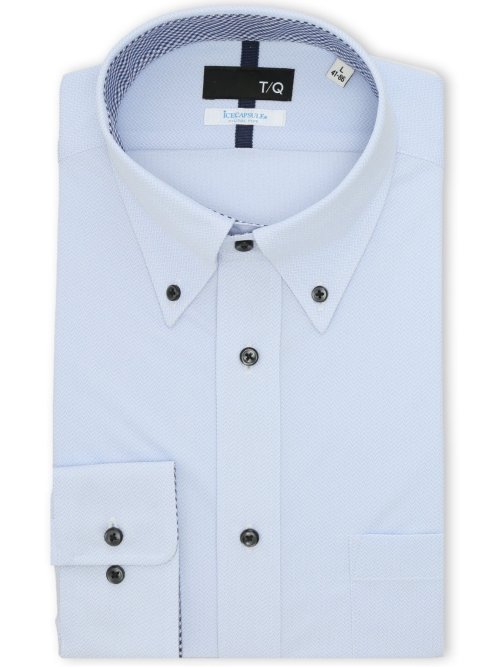 アイスカプセル NEWスタンダードフィット ボタンダウン長袖ニットシャツ