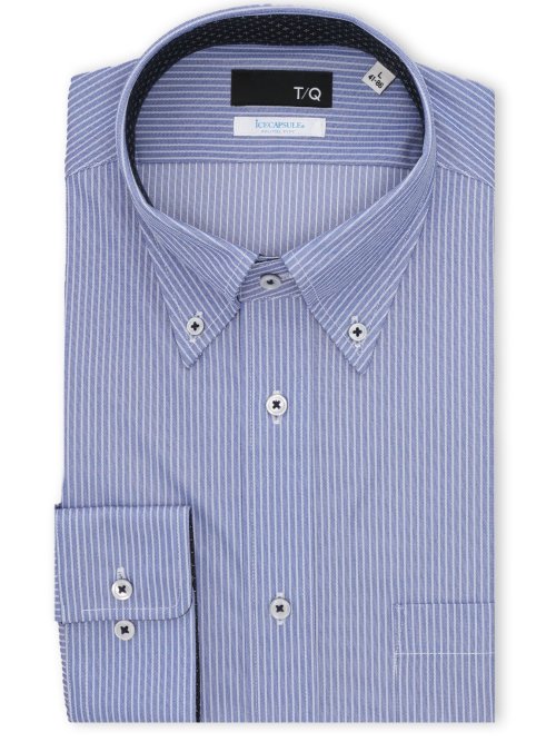 アイスカプセル NEWスタンダードフィット ボタンダウン長袖ニットシャツ