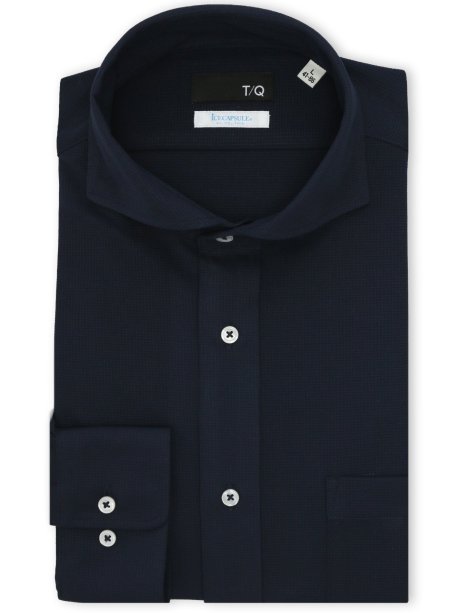 アイスカプセル NEWスタンダードフィット スナップダウン長袖ニットシャツ