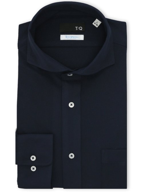 アイスカプセル NEWスタンダードフィット スナップダウン長袖ニットシャツ