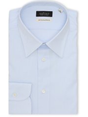 綿混双糸 ストレッチ テーラードフィット レギュラーカラー 長袖シャツ