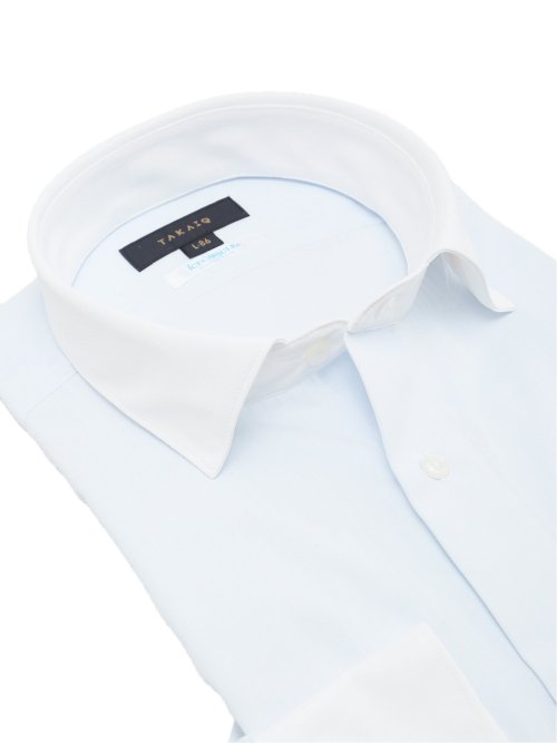 アイスカプセル スタンダードフィット ワイドカラー長袖ニットシャツ