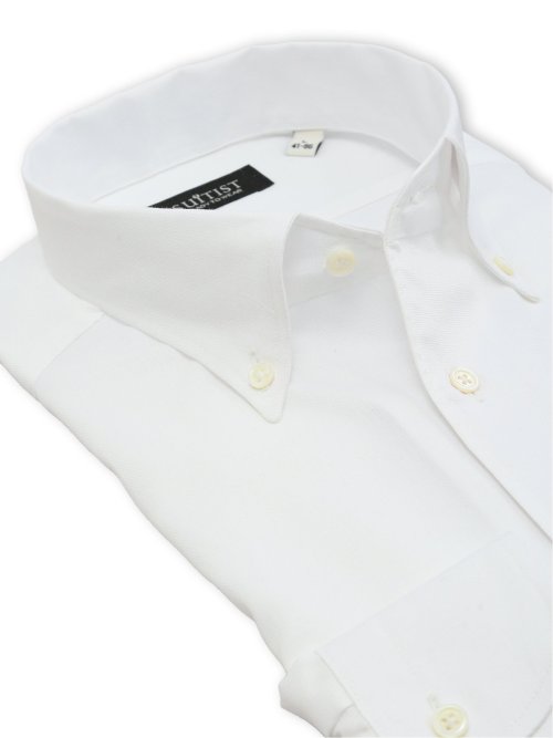 綿混 ストレッチ テーラードフィット ワンピース ボタンダウン 長袖 シャツ