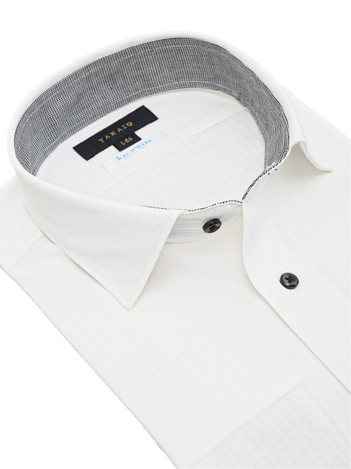 アイスカプセル スタンダードフィット ワイドカラー長袖ニットシャツ