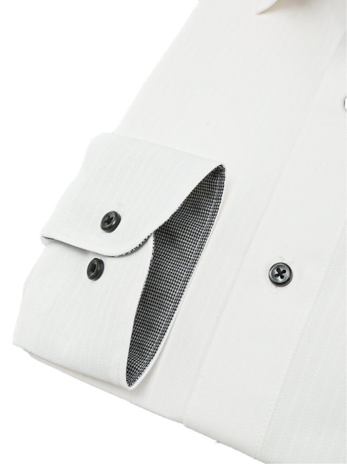 アイスカプセル スタンダードフィット ワイドカラー長袖ニットシャツ