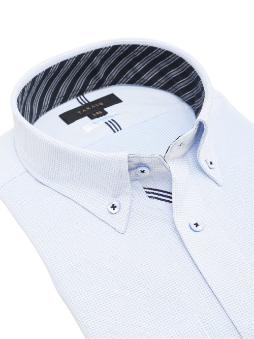 アイスカプセル スタンダードフィット ボタンダウン長袖ニットシャツ