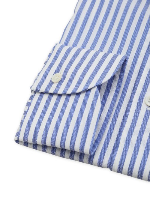 綿混 ストレッチ テーラードフィット ワンピース ボタンダウン 長袖 シャツ