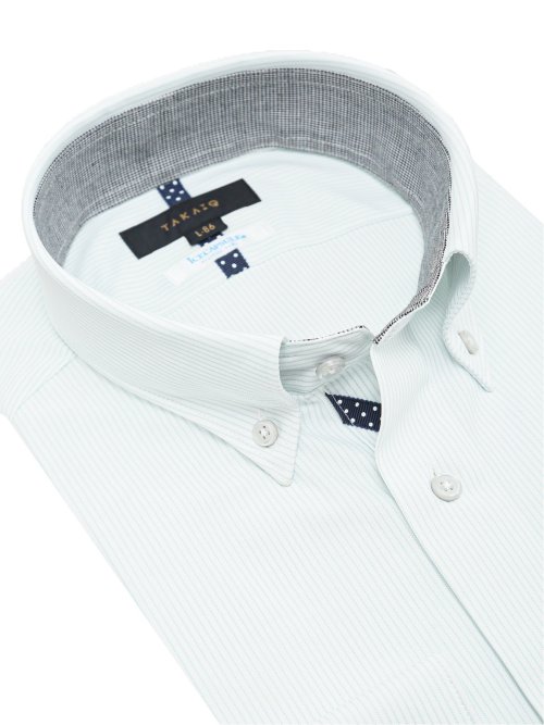 アイスカプセル スタンダードフィット ボタンダウン長袖ニットシャツ