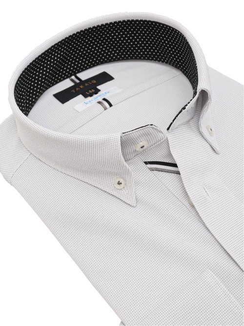 アイスカプセル スタンダードフィット ボタンダウン長袖ニットシャツ