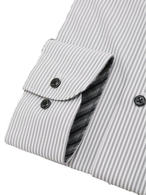 アイスカプセル スタンダードフィット ワイドカラー長袖ニットシャツ