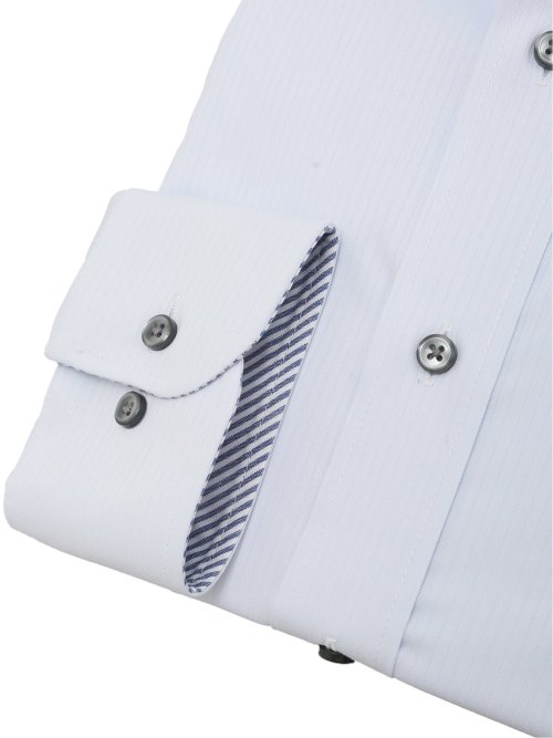 クールマックス+ストレッチ スタンダードフィット ワイドカラー長袖シャツ