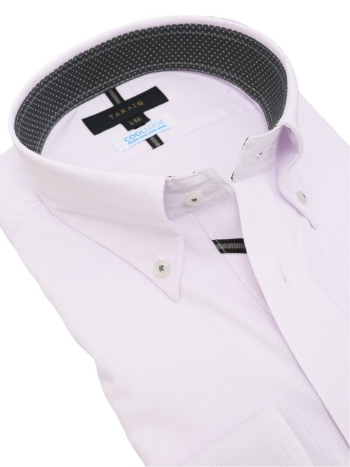 クールマックス+ストレッチ スタンダードフィット ボタンダウン長袖シャツ