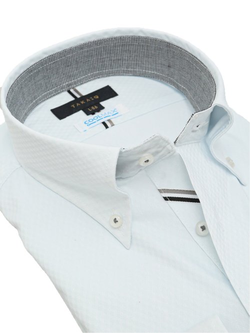 クールマックス+ストレッチ スタンダードフィット ボタンダウン長袖シャツ