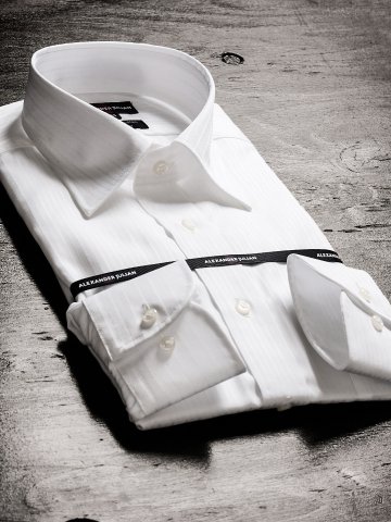 形態安定80双レギュラーフィットセミワイドカラー長袖シャツ