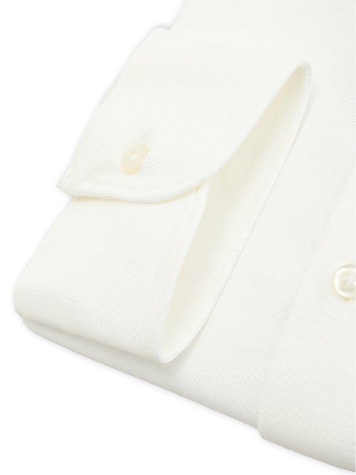 形態安定 吸水速乾 ストレッチ NEWスタンダードフィット ショートワイドカラー長袖ニットシャツ