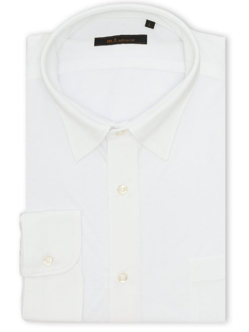 クールマックス ストレッチ NEWスタンダードフィット ショートワイドカラー 長袖 ニットシャツ