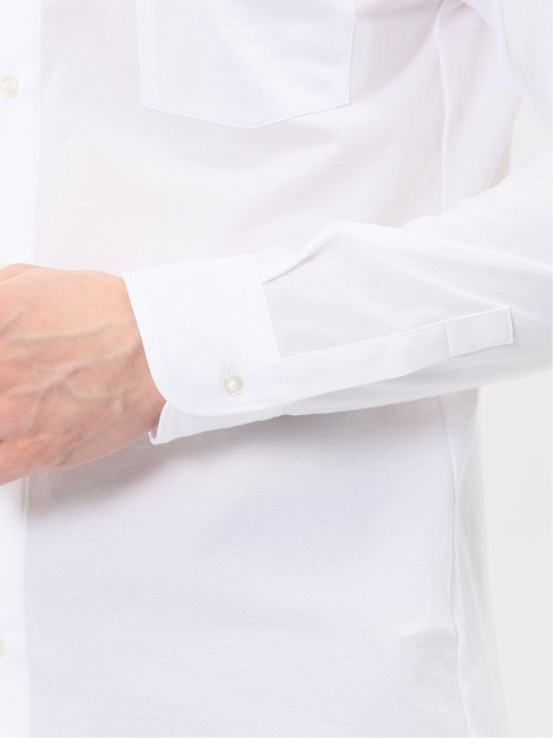 クールマックス ストレッチ NEWスタンダードフィット ショートワイドカラー 長袖 ニットシャツ