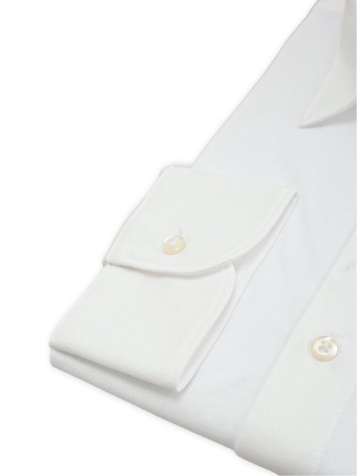 クールマックス ストレッチ NEWスタンダードフィット ショートワイドカラー 長袖 ニットシャツ