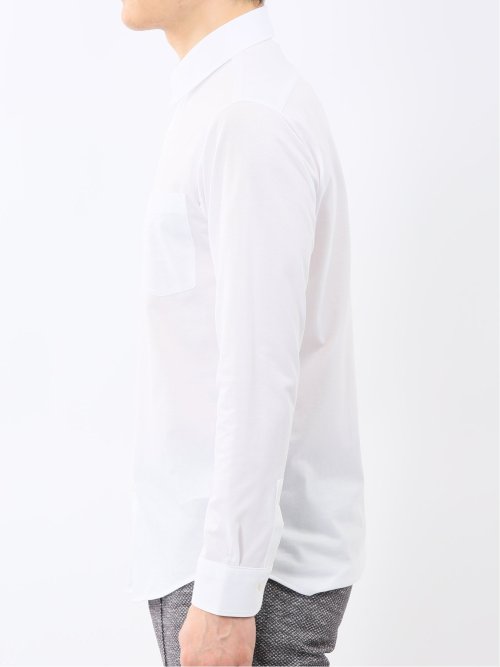 クールマックス ストレッチ NEWスタンダードフィット ショートワイドカラー 長袖 ニットシャツ