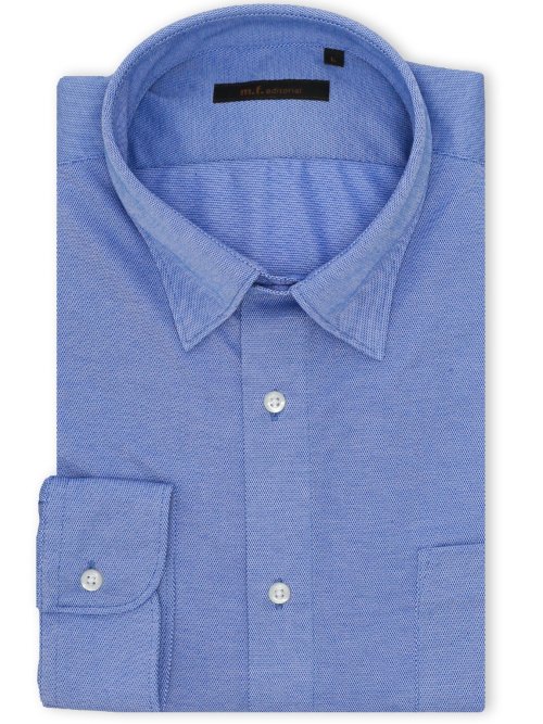 クールマックス ストレッチ NEWスタンダードフィット ショートワイドカラー 長袖 ニットシャツ