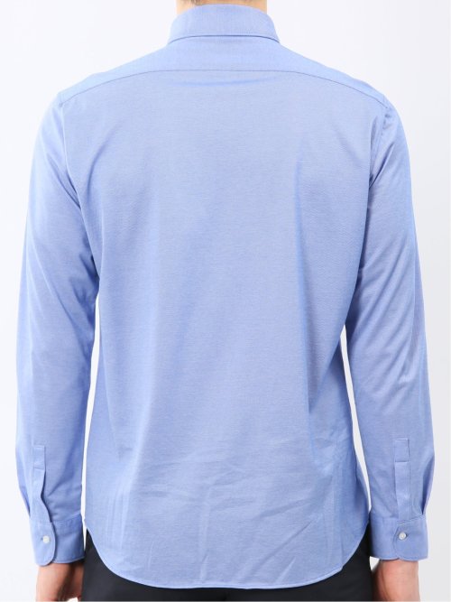 クールマックス ストレッチ NEWスタンダードフィット ショートワイドカラー 長袖 ニットシャツ