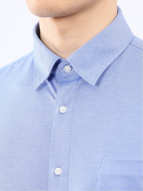 クールマックス ストレッチ NEWスタンダードフィット ショートワイドカラー 長袖 ニットシャツ