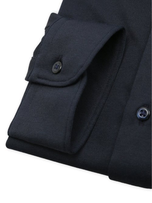 形態安定 吸水速乾 ストレッチ NEWスタンダードフィット ショートワイドカラー長袖ニットシャツ