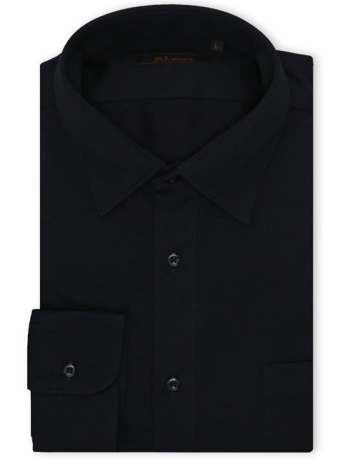 クールマックス ストレッチ NEWスタンダードフィット ショートワイドカラー 長袖ニット シャツ