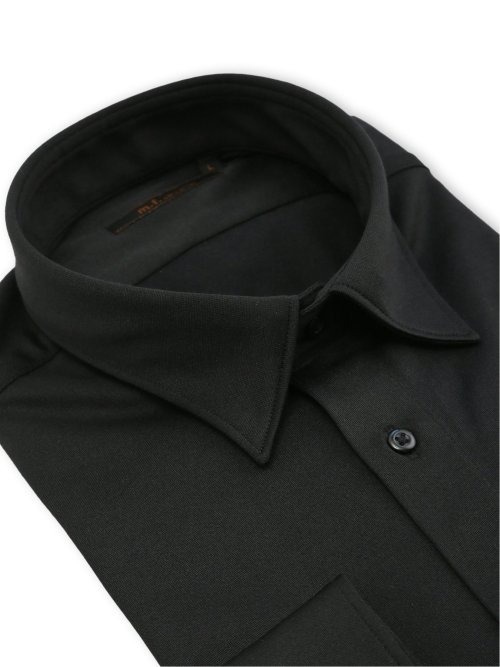 形態安定 吸水速乾 ストレッチ NEWスタンダードフィット ショートワイドカラー長袖ニットシャツ