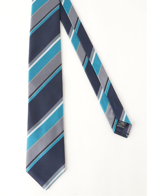 日本製 シルクストライプ柄 レギュラータイ 8.0cm幅