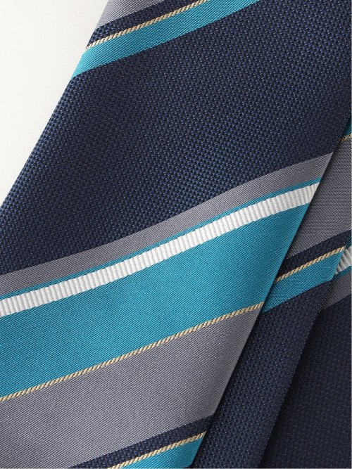 日本製 シルクストライプ柄 レギュラータイ 8.0cm幅