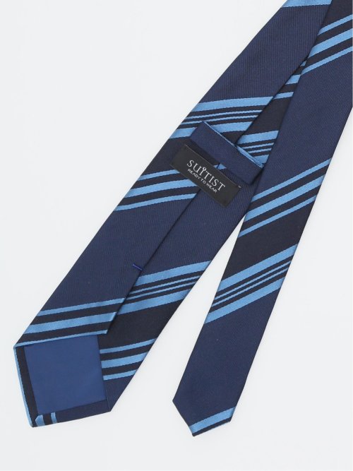 日本製 シルクストライプ柄 レギュラータイ 8.0cm幅