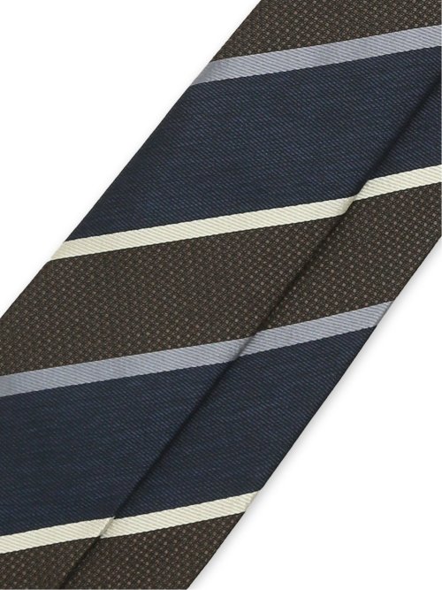 日本製 シルクストライプ柄 レギュラータイ 8.0cm幅