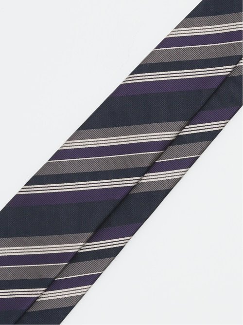 日本製 シルクストライプ柄 レギュラータイ 8.0cm幅