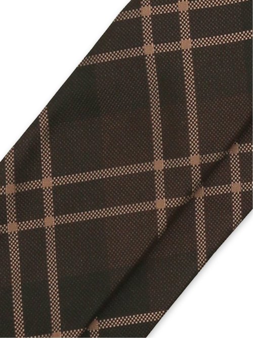 日本製 シルクチェック柄 レギュラータイ 8.0cm幅