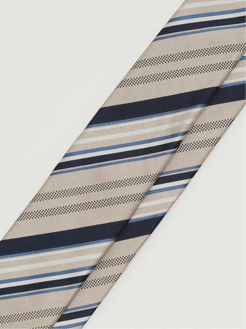 日本製 シルクストライプ柄 レギュラータイ 8.0cm幅