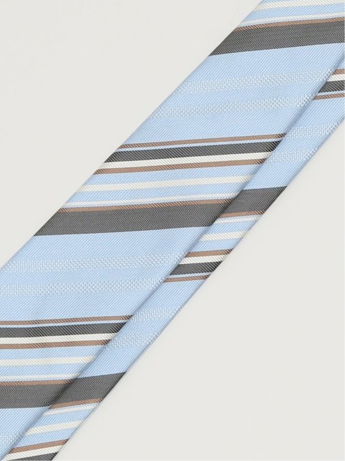 日本製 シルクストライプ柄 レギュラータイ 8.0cm幅