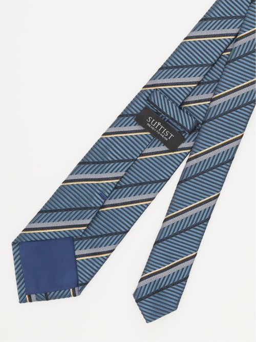 日本製 シルクストライプ柄 レギュラータイ 8.0cm幅