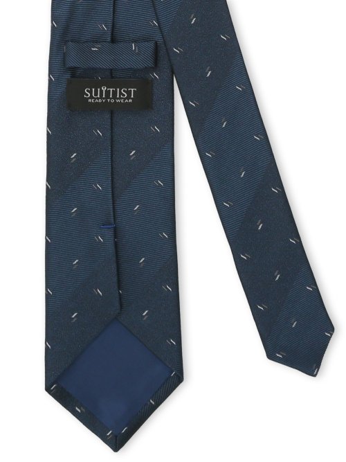 日本製 シルク小紋柄 レギュラータイ 8.0cm幅