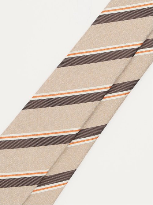 日本製 シルクストライプ柄 レギュラータイ 8.0cm幅