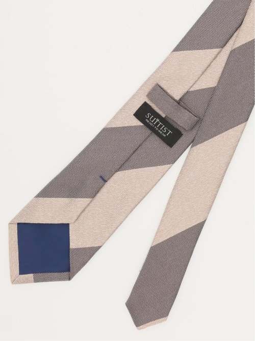 日本製 シルクストライプ柄 レギュラータイ 8.0cm幅